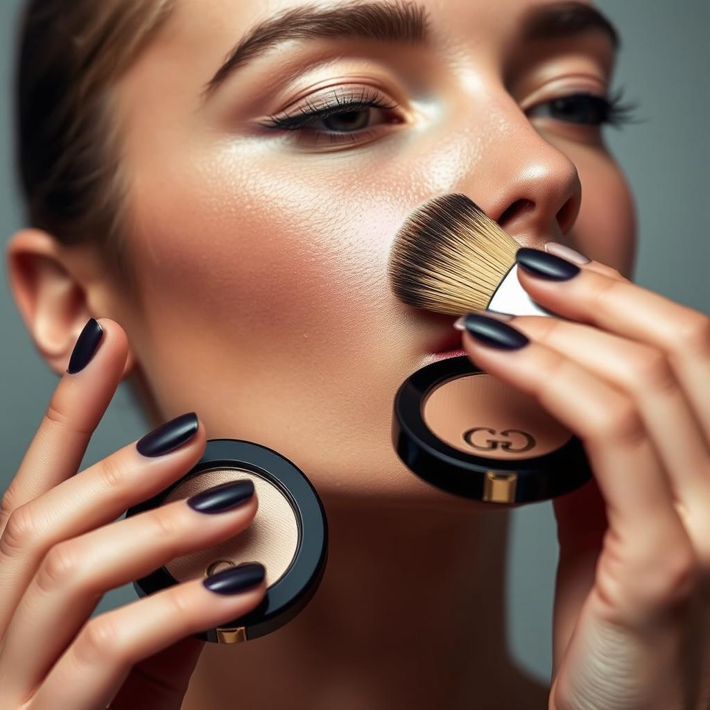 Gucci Beauty Glow Highlighter Powder from Top 10 Makeup Products 2025 with application demonstration Gucci Beauty Glow Highlighter Powder from Top 10 Makeup Products 2025 with application demonstration